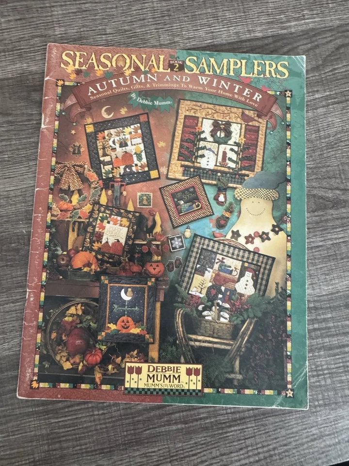 DEBBIE MUMM SEASONAL SAMPLERS BOOK 2 "AUTUMN & WINTER" QUILTING BOOK 1997 - Image 1 of 1