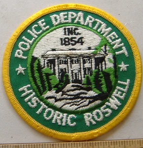 ROSWELL POLICE GEORGIA POLICE STOFF PATCH - Bild 1 von 1
