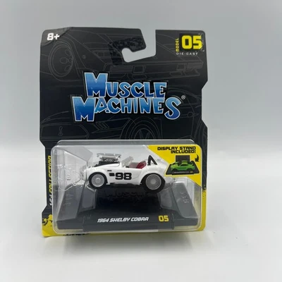 Muscle Machines 1964 Shelby Cobra 05 Die-Cast Car Model Scale 1:64 New - Image 1 of 4