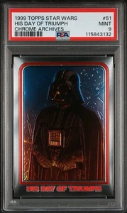 1999 Topps Star Wars Chrome Archives #51 His Day of Triumph PSA 9 Low Pop - Picture 1 of 2