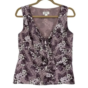 Vintage Loft Y2K Babydoll Tank Top Gr. 6 Blumen lila Fee Grunge 90er launisch - Bild 1 von 11