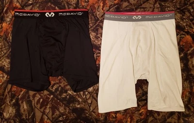 Лот из 2 винтажных мужских компрессионных шорт McDavid Athletic Supporter большого размера - Изображение 1 из 4