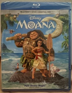 Disney Moana 2016 Blu-Ray, DVD & Digital HD - New & Sealed. - Picture 1 of 2