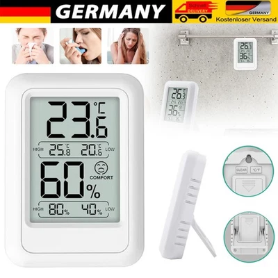 Digital Thermo Hygrometer Thermometer Humidity Temperature Meter - Image 1 of 4