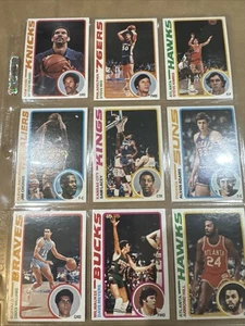 1978-79 Topps Basketball 9 Karten Lot - Bild 1 von 2
