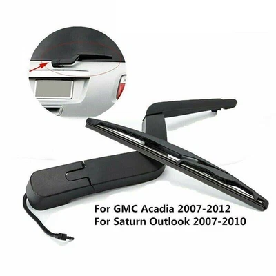 Fit For GMC Acadia Saturn Outlook 2007-2012 Pair Rear Wiper Arm & Blade 15276248 - Image 1 of 4