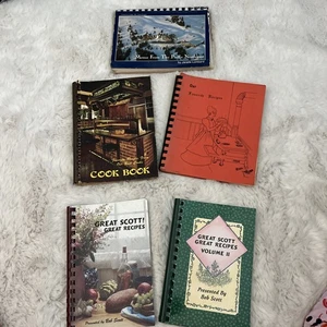 5 VINTAGE SPIRAL COOKBOOKS LOT COMMUNITY LOCAL COOK BOOK VTG HTF RECIPES - Picture 1 of 10