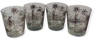 Beachbum Burts Redondo Beach Tiki Glas Steine Cocktail Law Ball Libbey 4er Set - Bild 1 von 6