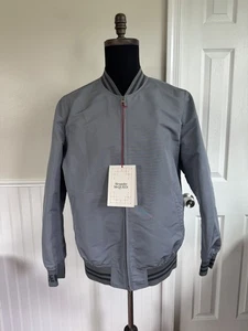 Alexander McQueen logo-print Men’s Bomber Jacket Size 54 Made In Italy - Picture 1 of 11