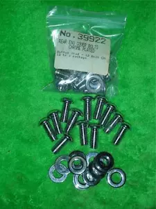 24 MOROSO REAR END COVER CHROME BUTTON HEAD BOLTS & WASHER 5/16 - 18 X 3/4 39922 - Foto 1 di 1