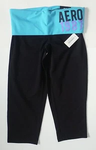 Womens AEROPOSTALE Aero 1987 Knit Yoga Capris Capri Pants NWT #9492 - Picture 1 of 5