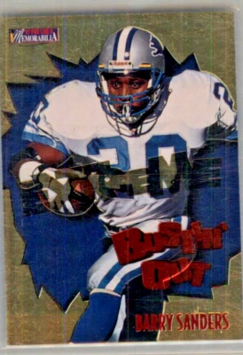 1997 Pro Line II Memorabilia Bustin' Out Barry Sanders #B7 DETRIOT LIONS - Image 1 of 2