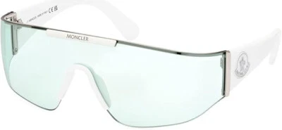 Auténticas gafas de sol MONCLER Ombrate ML 0247 21N blancas ópticas brillantes con lentes acuáticas Foto 1 de 4