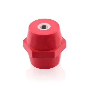 Isolatori M8 Rosso 50x46mm Resina Poliestere Stützisolator Selbstverlöschend 50 - Picture 1 of 5