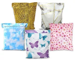 14x17 Leopard, Cloud, Marble, Roses, Butterfly 5 Designer Poly Shipping Mailers! - Picture 1 of 108