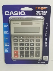 Casio MS-80BM Desktop Calculator Large 8 Digit Display New In Package Portable - Picture 1 of 11