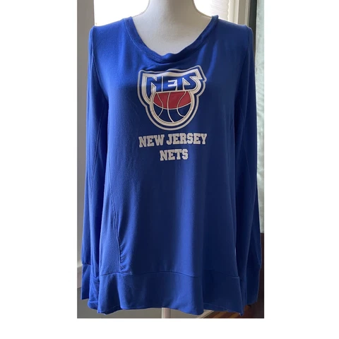 Womens New Jersey Nets Sweatshirt Size XL Touch by Alyssa Milano Open Back Cover