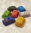 Multicolor Handmade Ceramic Butter Dish With Lid, Turkish Ceramic Serving Dish