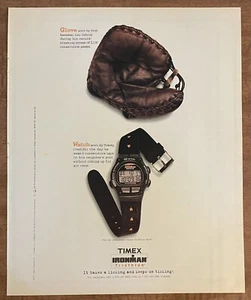 90s 1997 Timex Ironman Triathlon Watch Tommy Credidio Takes A Licking Print Ad - Picture 1 of 1