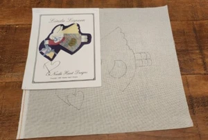 "Needle Heart Designs 1996 SOLO lona Linda Lapeen, SIN HILO 16"" x 18" - Imagen 1 de 5
