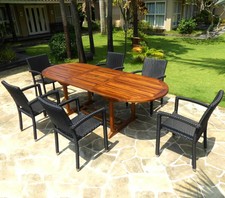 Salons De Jardin En Teck Ebay