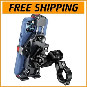 Adjustable Aluminum Phone Holder for Motorcycles & Bikes – Waterproof Accessory - Picture 1 of 11