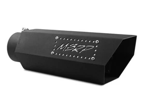 MBRP T5164BLK for Universal Hex Tip 4in Inlet 16in Length W/ Logo - Black Coate - Picture 1 of 12