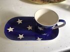 Whittards Blue / Stars Tea Clipper Small Cup And Snack Tray Plate