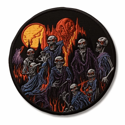 Bloody Werewolf Patch Iron-on Applique Halloween Badge Creature Spooky Legend - Image 1 of 4