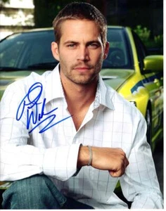 Foto autografiada firmada por Paul Walker de 11x14 con certificado de autenticidad - Imagen 1 de 1