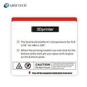 Bed Sticker for R QIDI TECHNOLOGY X-Maker 3D Printer: 1 pc