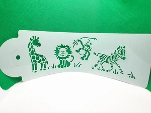 Schablone Vorlage Zoo Giraffe Zebra Affe Löwe Zeichnung - Bild 1 von 4