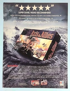 1985 Axis & Allies Board Game Magazine Print Ad - Picture 1 of 3