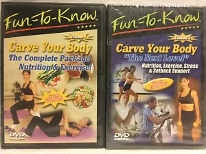 2 Fun-To-Know Workout DVD Set Carve Your Body Band 1 Ernährung Übung Stress - Bild 1 von 4