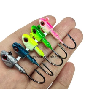 10Pcs Lead Jig Heads Fishing Hooks Crappie Lure Swimbait Tackle Jigs 1/8oz-1oz - Picture 1 of 24