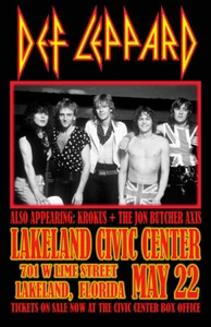 DEF LEPPARD REPLICA 1983 CONCERT POSTER - Picture 1 of 1