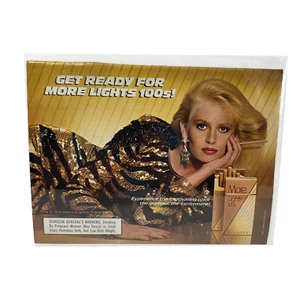 Vtg Print Ad 80's Cigarette Sexy Lady Genuine Magazine Advertisement Ephemera - Picture 1 of 4