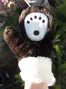 BRAUNBÄR PFOTEN Erwachsene Herren Damen Plüsch Kostüm Fahrhandschuhe Tier warm Kumpel - Bild 1 von 4