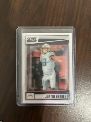 2022 Panini Score Justin Herbert Dynamic 3D Lenticular Case Hit  - Image 1 of 2
