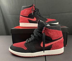 bred flyknit jordan 1