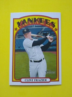 2021 Topps Heritage Short Print Clint Frazier #468 New York Yankees - Image 1 of 2