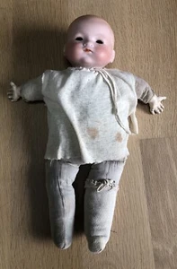 Antique Dream Baby Doll AM Armand Marseille Bisque 12” READ w/ 2 Dresses - Picture 1 of 17