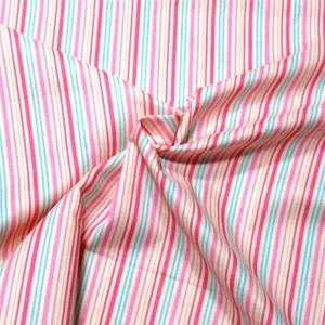 Pink, White, Blue Thin Stripe, Storybook IV Collection by Windham, Cotton,33"L - Picture 1 of 2