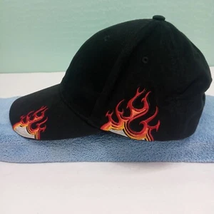 Gorra de béisbol vintage Drew Pearson Flames nueva de stock - Imagen 1 de 18