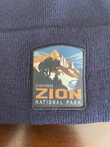 Zion Utah National Park Foundation H3 Kopfbedeckung Winter Beanie Mütze marineblau Einheitsgröße - Bild 1 von 5