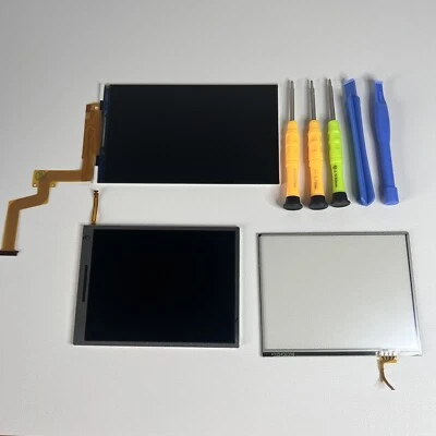 NEW Nintendo 2DS XL Top & Bottom Screen LCD Screen Display Replacement - Image 1 of 4
