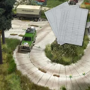 BRANDNEU IN VERPACKUNG OO / HO BUSCH 1106 BETONPLATTE STRASSENSATZ - BARM - STEINBRUCH - DEPOT - ÜBERQUERUNG - Bild 1 von 3