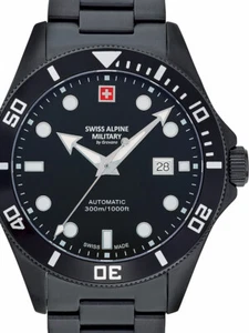 Swiss Alpine Military 7095.2177 Diver Automatik Herrenuhr 44mm 30ATM - Bild 1 von 3