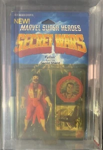1985 Mattel Marvel Super Heroes Secret Wars FALCON Figure AFA 75+ MOC! - Picture 1 of 3