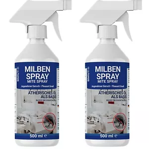 2x 500ml Milbenspray für Matratzen Anti Milben Textil Polster Polyester LANGZEIT - Bild 1 von 7